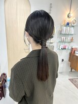 ヘアー アイス カンナ(HAIR ICI Canna) 結び目が可愛い！シンプルポニースタイル！