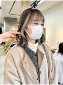 表参道ブリーチ前髪インナーカラーダブルカラー