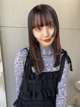 ロジ(loji) ステップカット×デザインピンク