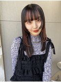 ステップカット×デザインピンク