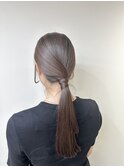 ぱつんとカット×タイトヘアアレンジ