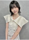ボブ　ブルーグレージュ　アッシュブラック