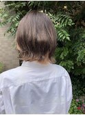 外ハネ☆切りっぱなしミディ