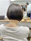 バレイヤージュ髪質改善レイヤー透明感白髪染めグレージュ中野