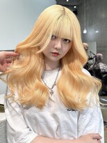 モニカ(MONIQA) 【ペールオレンジ】ブリーチデザインカラー