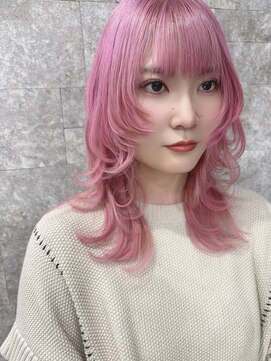 リアイス(Re:ICE) ミルキーピンクフェザーロングウルフ