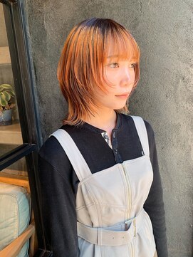 ココモ(KOKOMO) オレンジ×ブラウンmix color