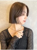 切りっぱなしボブ 美髪似合わせカット くびれボブ M0411