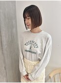 YOKE 大人ボブ切りっぱなしボブ髪質改善ぱつっと縮毛矯正サラ艶