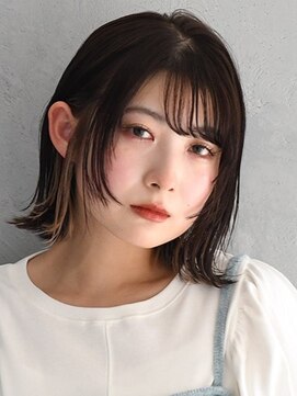 アース クロスガーデン川崎店(HAIR&MAKE EARTH) 愛され外ハネミディアム×インナーエクステ