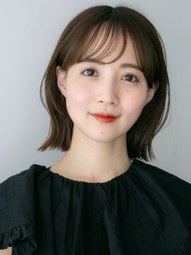 ガーデンヨコハマエスト(GARDEN YOKOHAMA est) レイヤーボブ　ふんわりロブ　ショコラブラウン　シアーカラー