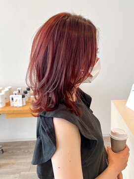 ロンド ヘアー(Rondo. Hair) ボルドールビー×ミディアムレイヤー