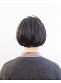 センターパート/パーマ/ショートボブ/ボブ/黒髪/豊橋/豊川/田原