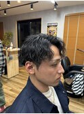 波巻きパーマ