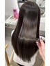 【愛華限定】髪質改善/絹髪酸性ストレート+カット+トリートメント