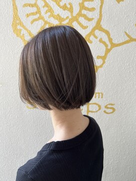 ヘアールーム シープス(hair room sheeps) ショートボブ/アッシュベージュ