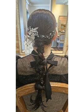 ヘアーメイク カフェ(hair make cafe) ヘアセット　編み下ろし