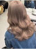 くびれヘア/アプリコットオレンジ/夏のヘアアレンジ/梅田