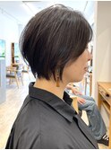 【レディース・大名】大人可愛いショートボブ×くびれ×時短ヘア