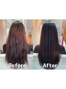 大人気の【酸性ストレート】でクセ・うねり・広がり・パサつきを抑えたツヤのあるストレートヘアを実現♪