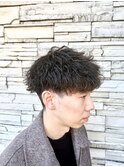 ツイストスパイラルパーマ/無造作パーマ/黒髪メンズ