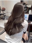 似合わせカット/ダークアッシュ/ミディアムレイヤーカットb166
