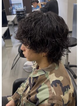 プルーブトウキョウ 渋谷(PROVE TOKYO) 大人無造作 ミディアムウルフ シャドウパーマ