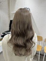 アジールヘア 北千住駅西口店(agir hair)&nbsp;ダブルカラー透明感アッシュミルクティーベージュ