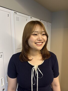 ラーム 松江学園店(rame) 透明感ベージュ＋顔周りレイヤー