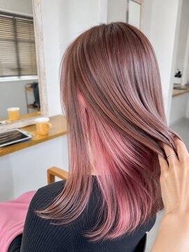 リシャルム 新保店(Re charme) 【可愛さUP】ピンクインナーカラー【上重晴輝】