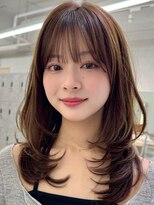 アッシュ 洋光台店(Ash)&nbsp;洋光台レイヤーカット顔周りダブルカラー白髪ぼかしハイライト