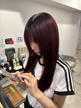 キャパ セントラル 天神 大名店(CAPA central) ボルドーカラー 中明度カラー 透明感カラー 髪質改善 10代 20代