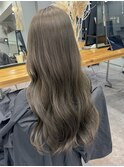 ブリーチなし オリーブグレージュ