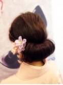 【amule hair】編み込み×ロールアップ