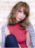 鎖骨ミディーふわふわパーマ☆
