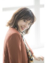 ミエルヘアーエスト 新宿店(mielhair est)&nbsp;大人可愛い小顔×外ハネ切りっぱなしセミディ