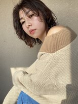 グリーン(green)&nbsp;伸ばしかけはウルフでおしゃれに　bymisaki