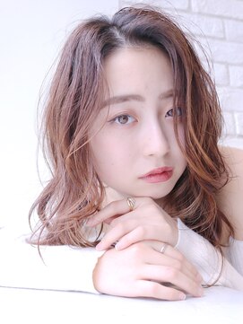 アイティー バイ アルバム 中野店(IT by ALBUM) ゆるウェーブ_セミウェットウェーブオリーブカラー_37630