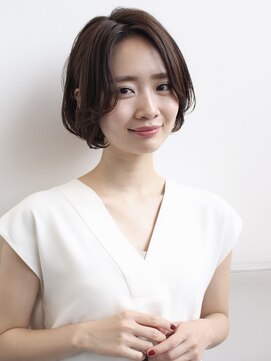 デイジー インデックスヘア 大島店(DAISY index hair) 暗めカラー 大人ショート ショコラベージュ ダークアッシュ