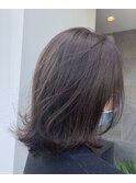 #柔らかいグレージュ #くびれミディアム