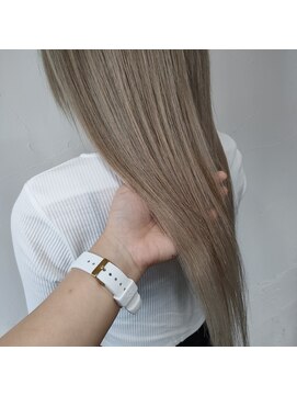 プルエクステのお店ネクスト(NEXT) #ダブルカラー #ブロンドヘアー #バレイヤージュ #ハイトーン