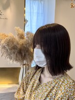 アンド ラ ブランシュ(&.La Blanche) 美髪のススメ/ネビージュ/ホワイトグレージュ/こなれミディ/大宮