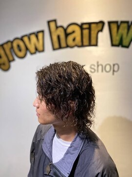 グロウヘアワークス(grow hair works) [grow hair works_浦安]スパイラルパーマ×メンズカット