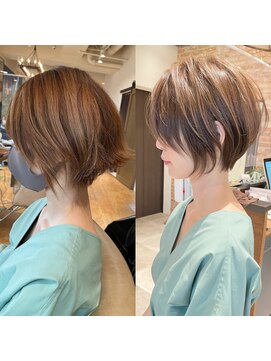 バンプ ギンザ(BUMP GINZA) くびれショート/マロンブラウン/大人ショートボブ