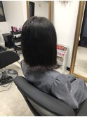 切りっぱなしボブ