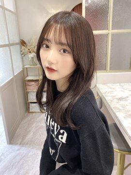 ランド 原宿表参道(LAND) ショコラアッシュ/ヘルシースタイル/ふんわりカール/前髪カット