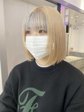 ゲーム 原宿店(GAME) メンズセンターパート/ダブルカラー/ブリーチ/髪質改善/原宿