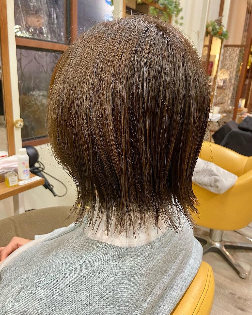 ☆【ボブ西 】☆ ショートボブ。 深みのあるレッドカラーに前上がりライン