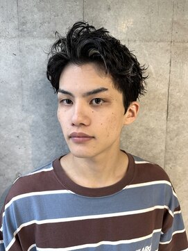 サップ 茨木店(Sup) 【Sup】スパイキーショートハイライトソフトツイストパーマ