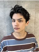 【Sup】スパイキーショートハイライトソフトツイストパーマ